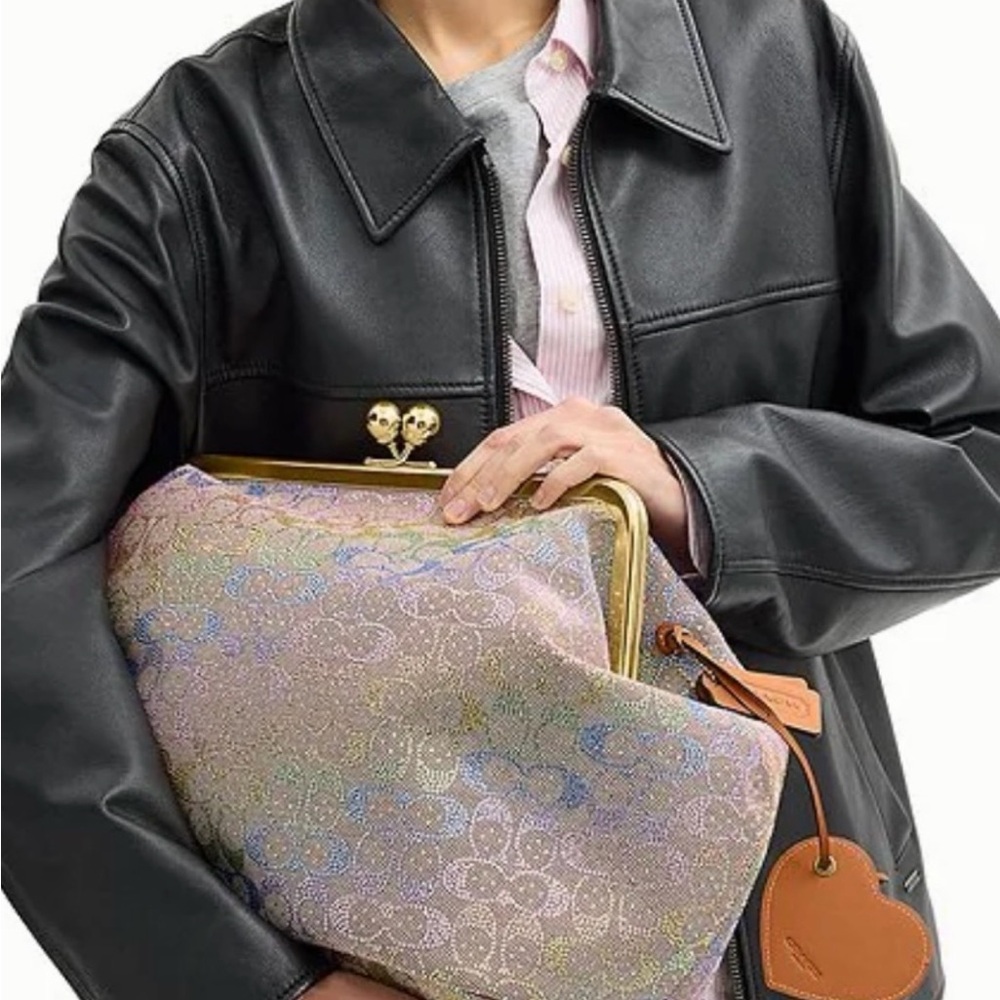 Coach Kisslock Large Frame Crystal Rainbow Bag - Picture 9 of 10